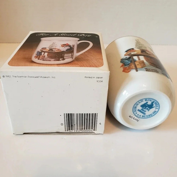 Vintage Set of 3 Norman Rockwell Porcelain Collectable Coffee Mugs. - Picture 8 of 16